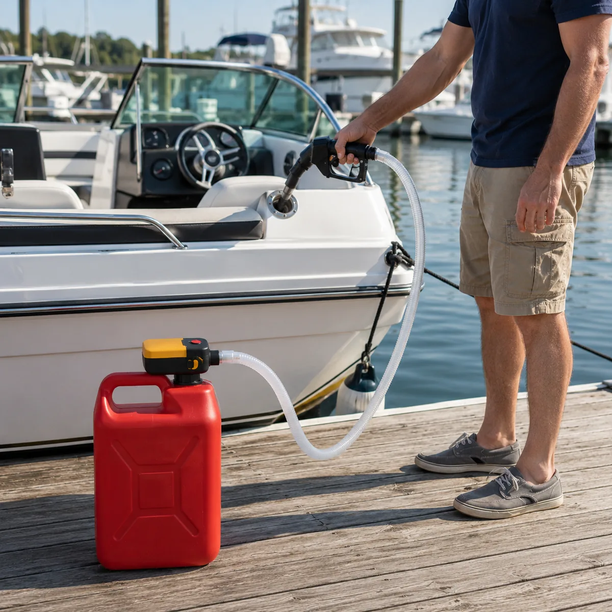 FN901 portable pump shown in use